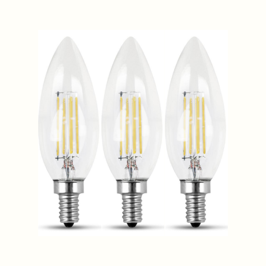 E-12 Candelabra Small Base LED 4-watt Pure-Light® Super-Oxygen® Dimmable bulb
